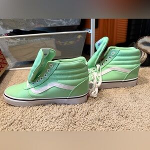 Vans Mint Green High-Top Sneakers